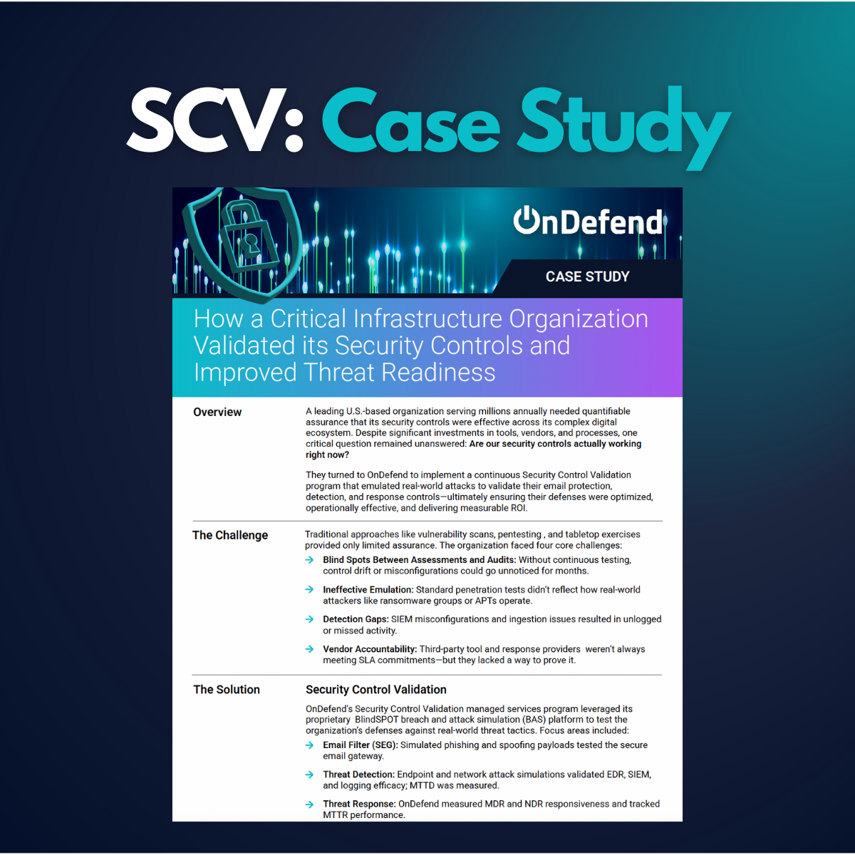 SCV Case Study